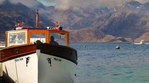 Boat trips to the spectacular Loch Coruisk, in the heart of the Cuillin mountains.   The best view in Britain perhaps.