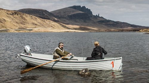 Tuition and guiding for fly and sea fishing; wild flora walks; wild swimming in secret lochs and wilderness camping.